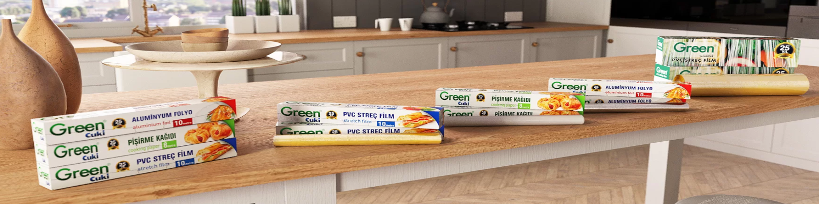 Green Streç Film Folyo Pişirme Kağıdı